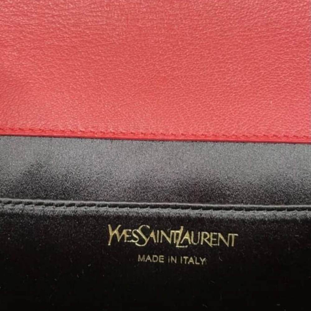 Saint Laurent red belle DE Jour clutch - Picture 7 of 8